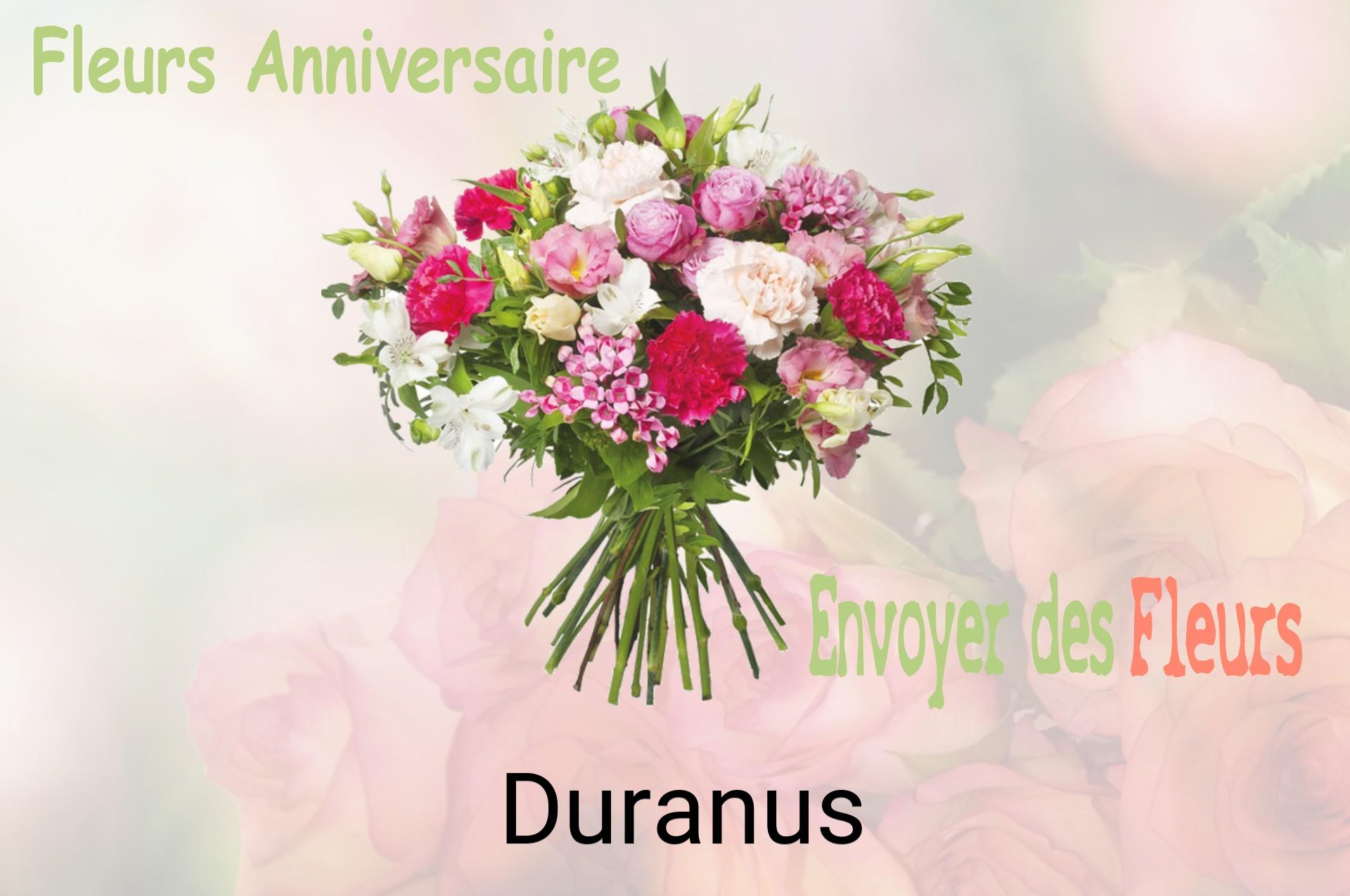 Bouquet de fleurs d’anniversaire livré à Duranus